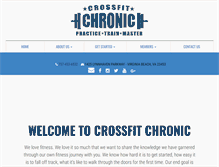 Tablet Screenshot of crossfitchronic.com